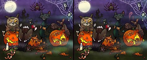 English Honori Garcia Halloween Spot The Differences