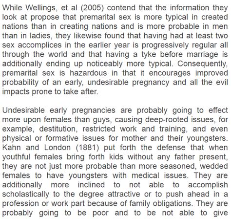 A Review Of Relevant Literature About Teen Pregnancy Free