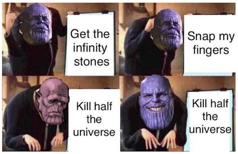 30 Absolutely Brutal Thanos Snap Memes Which Only True Marvel Fans Can