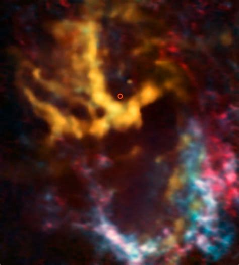 Gas And Dust Seen Swirling Around Our Galaxys Supermassive Black Hole