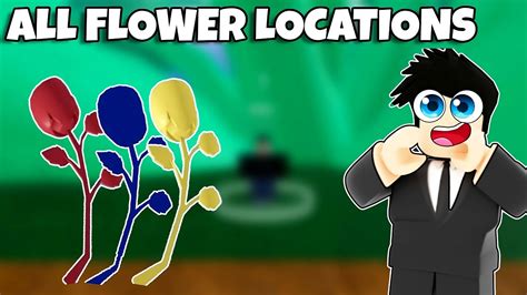All Flower Locations In Blox Fruits Youtube