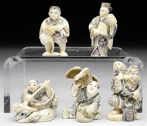 Sold Price Group Of Five Ivory Carvings February 4 0114 1000 Am