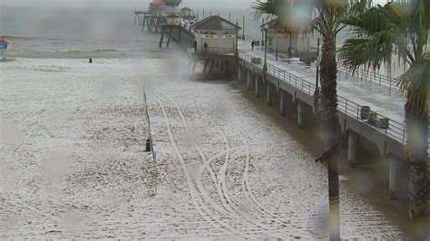 Hail In Huntington Beach CA Democratic Underground