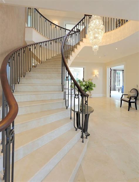 An Elegant Staircase Sets The Scene Of The 5750 Sqft Of Luxurious