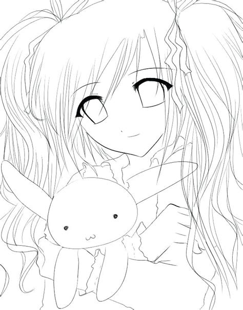 Cute Neko Girl Coloring Pages Coloring Pages