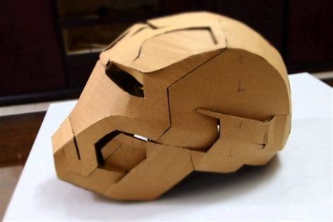 Cardboard Costume Cardboard Mask Cardboard Sculpture Diy Cardboard