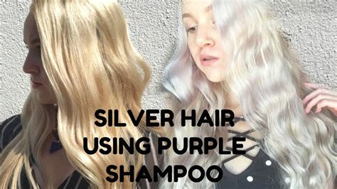 Even if your hair has naturally turned gray, aka silver, and you love your new look, a pigmented shampoo specifically formulated to keep your hair bright. How to Achieve Silver Hair Using Purple Shampoo - YouTube