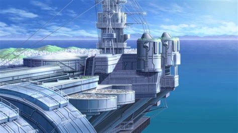 Girls Und Panzer Oarai School Ship Futuristic Architecture