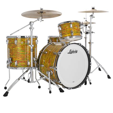 Ludwig Classic Maple Fab 22 3 Piece Shell Pack Citrus Mod