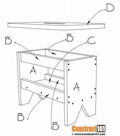 Plans Woodworking Pdf Stool Garden Projects Bench