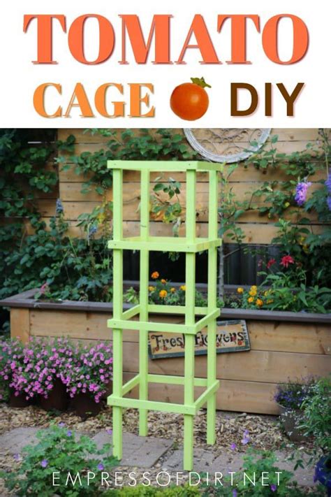 How To Make Tomato Cages From Wood Empress Of Dirt Tomato Cage Diy