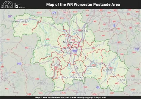 Wr Postcode Area Learn About The Worcester Wr Area