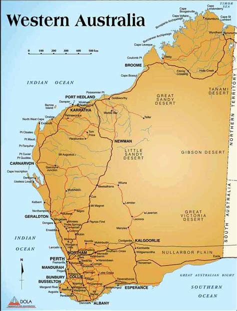 Western Australia Map Wandermelon