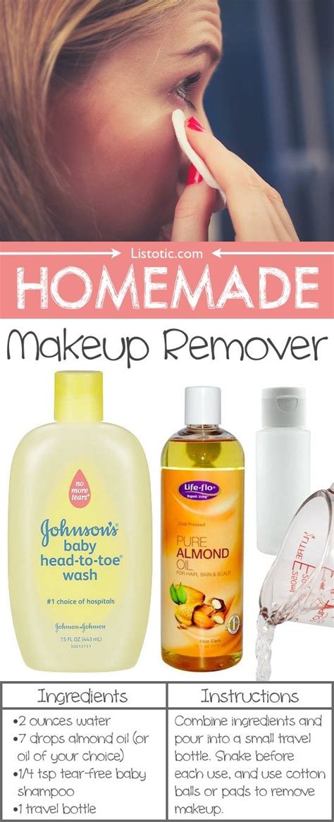 How To Make Diy Homemade Makeup Remover For Your Face And Eyes Just 2 Ingredients Almond Oil