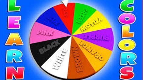Kids Color Learning Spinning Wheellearn Colors With Magic Spin Wheel