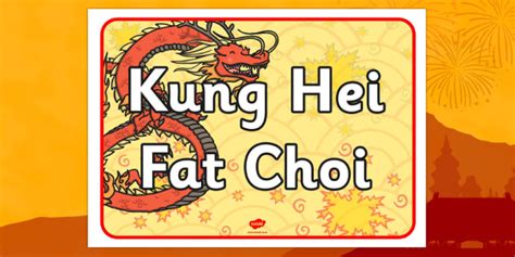 Released to celebrate the chinese new year of 1985, the film's title is based on the greeting wishers give on the new year's first day. Kung Hei Fat Choi Display Poster (teacher made)