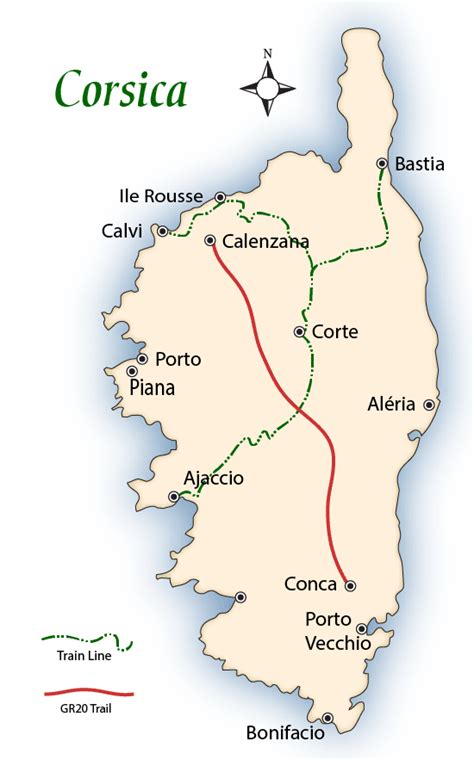 Corsica Transportation Map And Travel Guide Mapping Europe