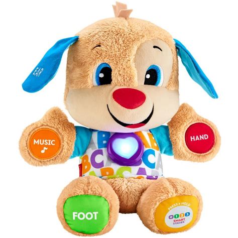 Fisher Price Plush Puppy Baby Toy With Smart Stages Learning Content
