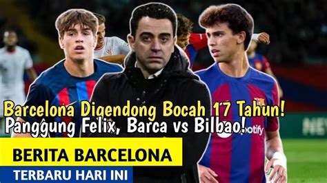 Barcelona Digendong Bocah Tahun Marc Guiu BARCA VS BILBAO Joao