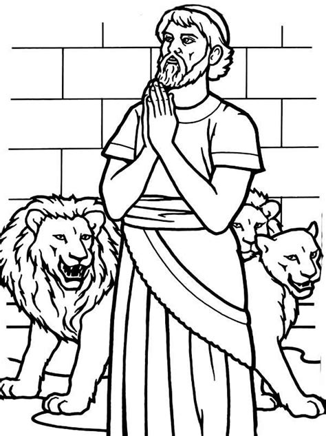 Daniel In The Lions Den Coloring Page Inspiring Daniel In The Lions