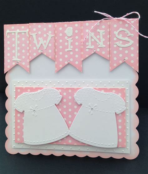 👯 Twins Card 👯 Baby Cards Handmade Baby Shower Cards Homemade Cards