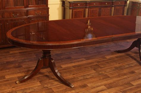 68 Oval Mahogany Dining Room Table Higher End Designer Tables