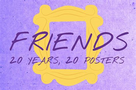 20 minimalist posters to celebrate twenty years of friends friends poster happy 20th