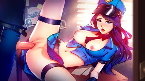 Caitlyn Jinx And Officer Caitlyn League Of Legends Drawn By Pink
