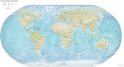 World Physical Map 2012 •