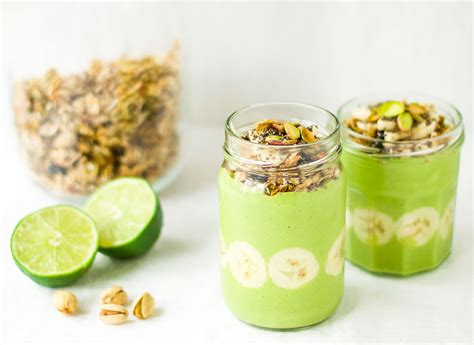 Mint Lime And Ginger Tropical Smoothie The Wholesome Fork