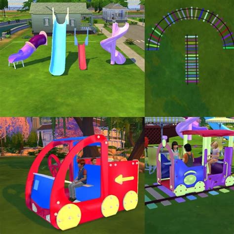 Sims 4 Cc Download Joyful Kids Playground Set Ts4cc Mods Sims 4