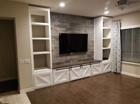 Get the latest in furniture. Farmhouse Entertainment Center Built in - TripleDigit Wood ...