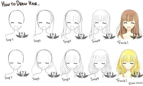 Pin By Yanitza Gabriella👯 On 画 How To Draw Anime Hair