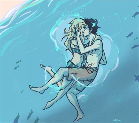 Annabeth Chase And Percy Jackson Underwater Kiss