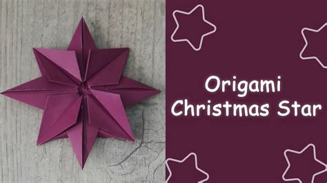 origami christmas star🌟 origami christmas ornaments🎅 diy one minute paper star christmas