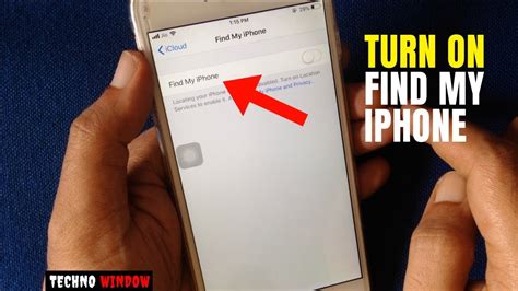 How To Turn On Find My Iphone Enable Find My Iphone Youtube