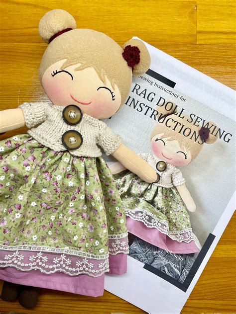 Diy Rag Doll Sewing Kit Make Your Own Fabric Doll Doll Etsy Australia
