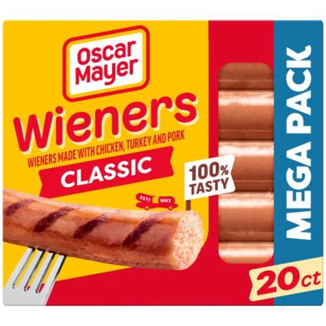 Oscar Mayer Classic Uncured Wieners Hot Dogs Mega Pack 20 Ct Dillons