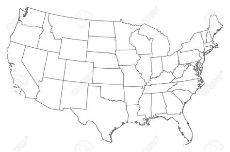 United States Outline Drawing At Getdrawings Free Download
