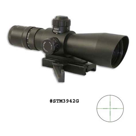 Ncstar 3 9x42 Redgreen Illuminated Mil Dot Scope With Quick Release