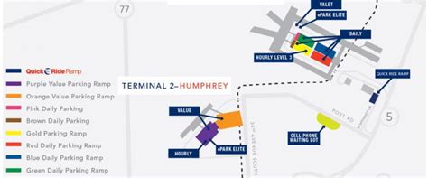 Parking At Msp Airport Terminal 1 And 2 Ramps Rates Map Park And