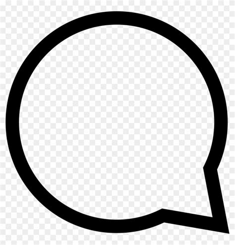 Circular Speech Bubble Outline Comments Comment Icon Instagram Png Clipart 445926 Pikpng