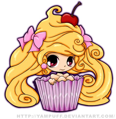 Colored Cupcake Girl By Ashsfire On Deviantart