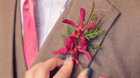 How To Pin A Boutonniere Youtube
