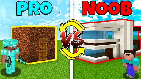 Minecraft Battle Noob Vs Pro Swapped House Challenge Animation