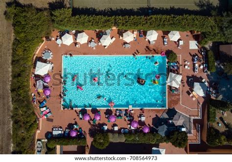 Swimming Pool Full People Having Fun Stock Photo Edit Now 708564973