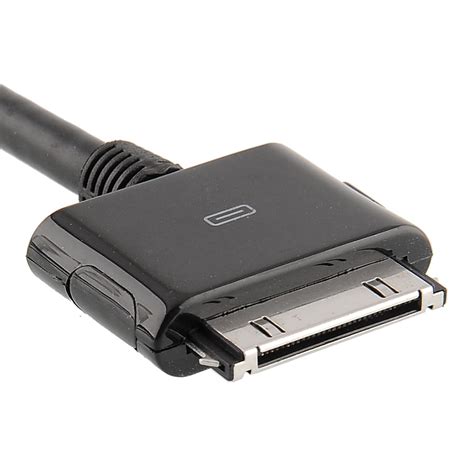 Blackwhite 30 Pin Dock Extender Adapter High Speed Cable For Apple