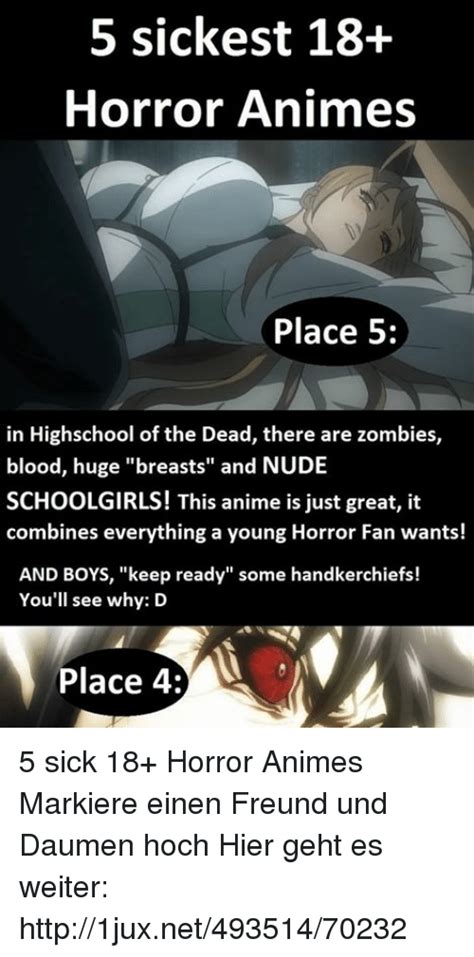 Sickest Horror Animes Place In Highbabe Of The Dead There Are Zombies Blood Huge