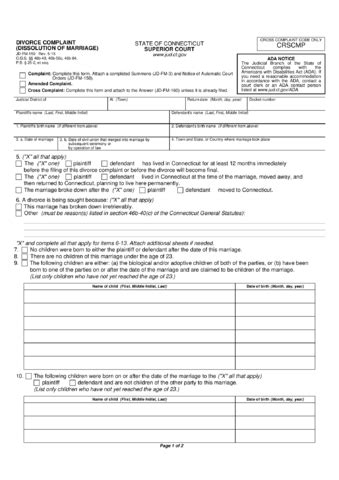 2021 Divorce Complain Form - Fillable, Printable PDF ...