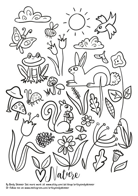 Free Printable Nature Coloring Pages For Kids Best